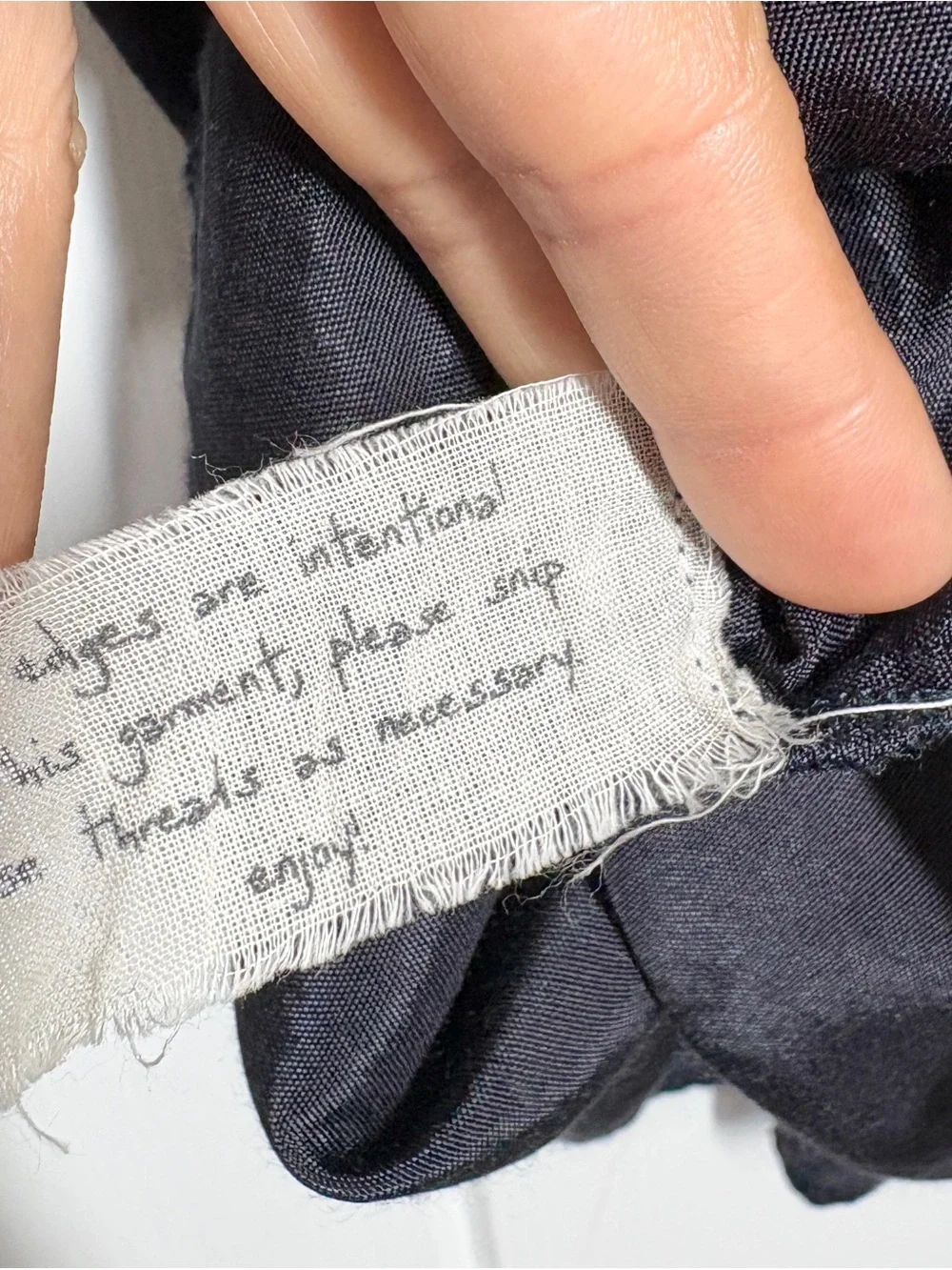 Free People Women’s Raw Edge Frayed Cami Size Small Navy Blue